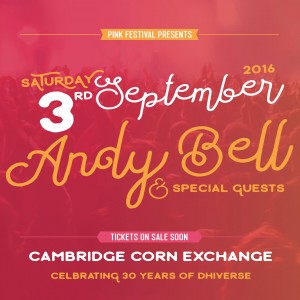 Andy Bell - Cambridge Pink Festival 2016